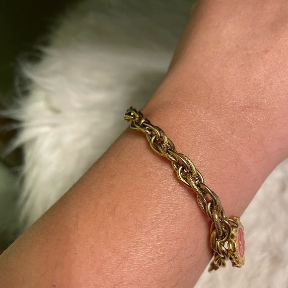 Beautiful Gold Rustic Cuff Bracelet - Picture 6 of 8